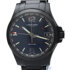 LONGINES Conquest V.H.P GMT Steel Automatic Mens Watch L3.718.2 Never Used
